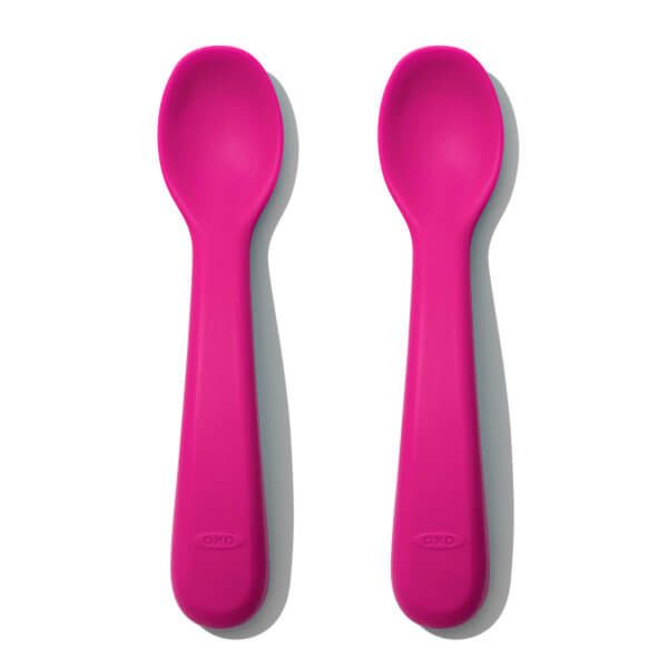 OXO Tot Silicone Spoons - Pink