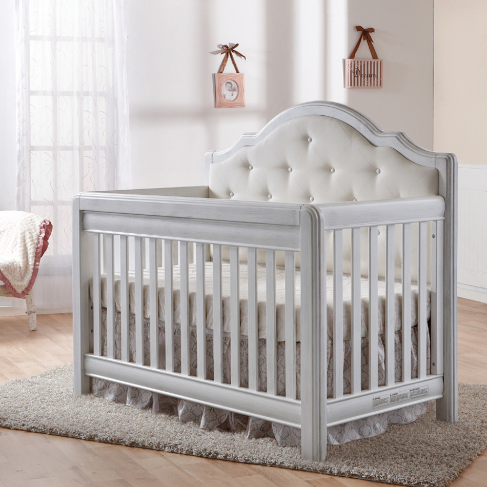 Pali Cristallo Forever Crib with Fabric Upholstery