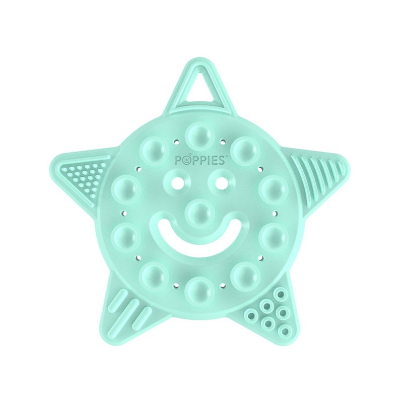 Poppies Smiley The Star Teether - Mint