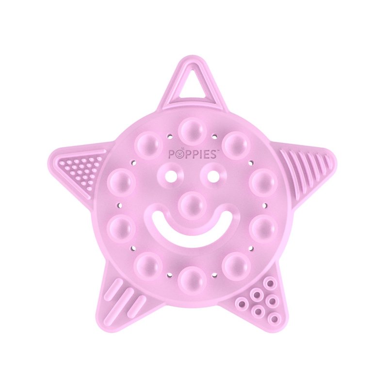 Poppies Smiley The Star Teether - Pink