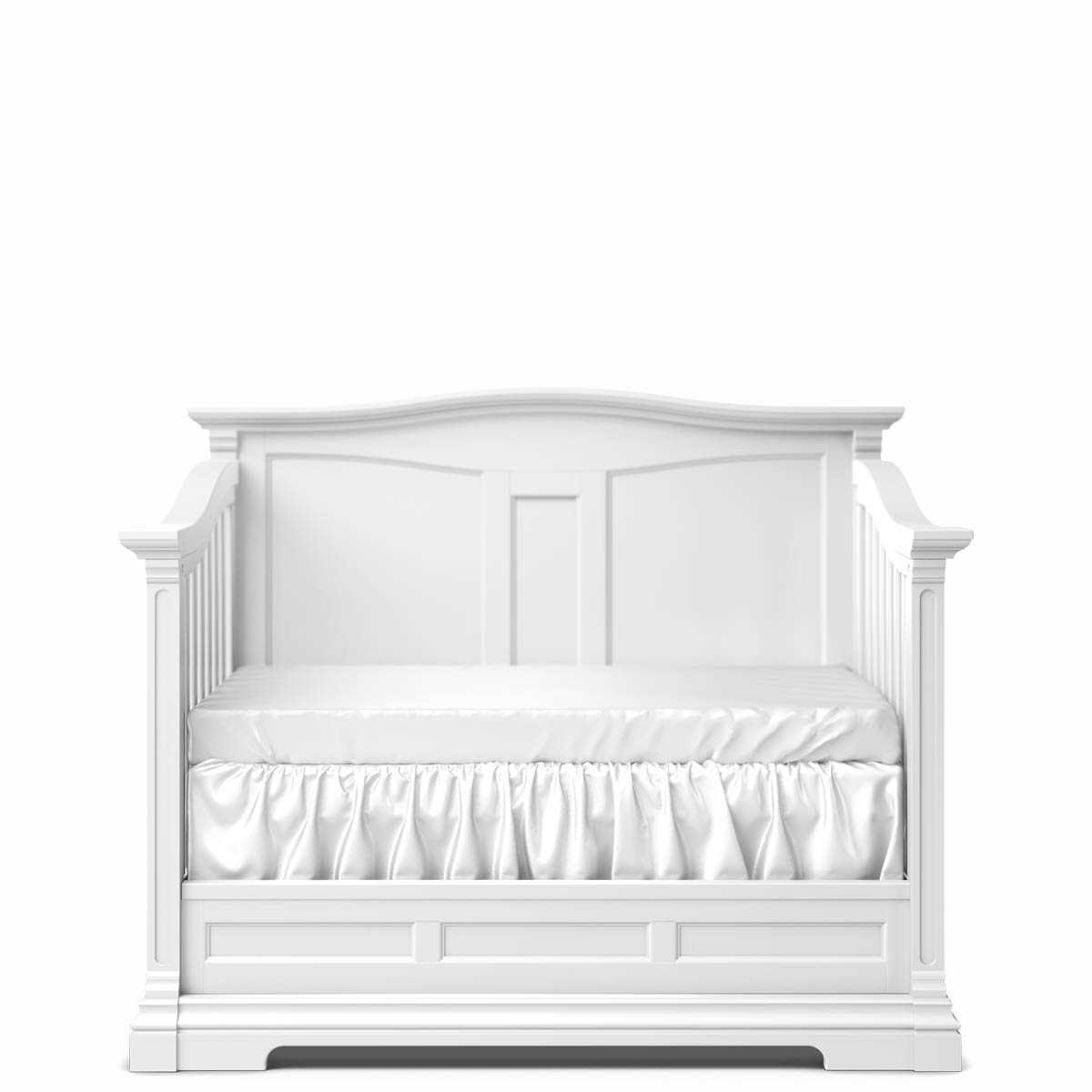 Romina Furniture Imperio Panel Crib - Solid White