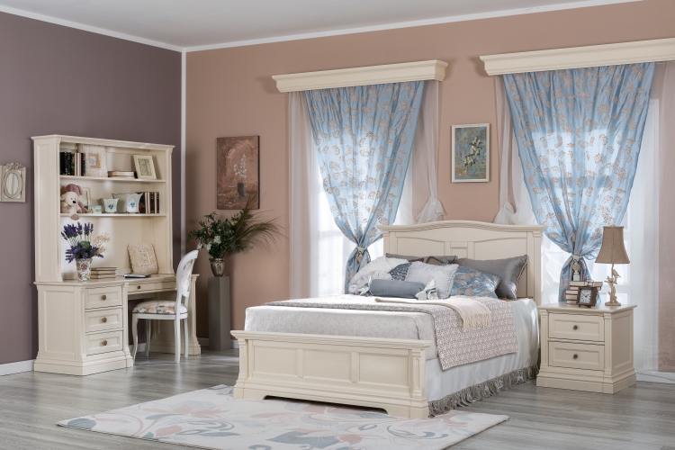 Romina Furniture Imperio Full Bed with Panel Headboard