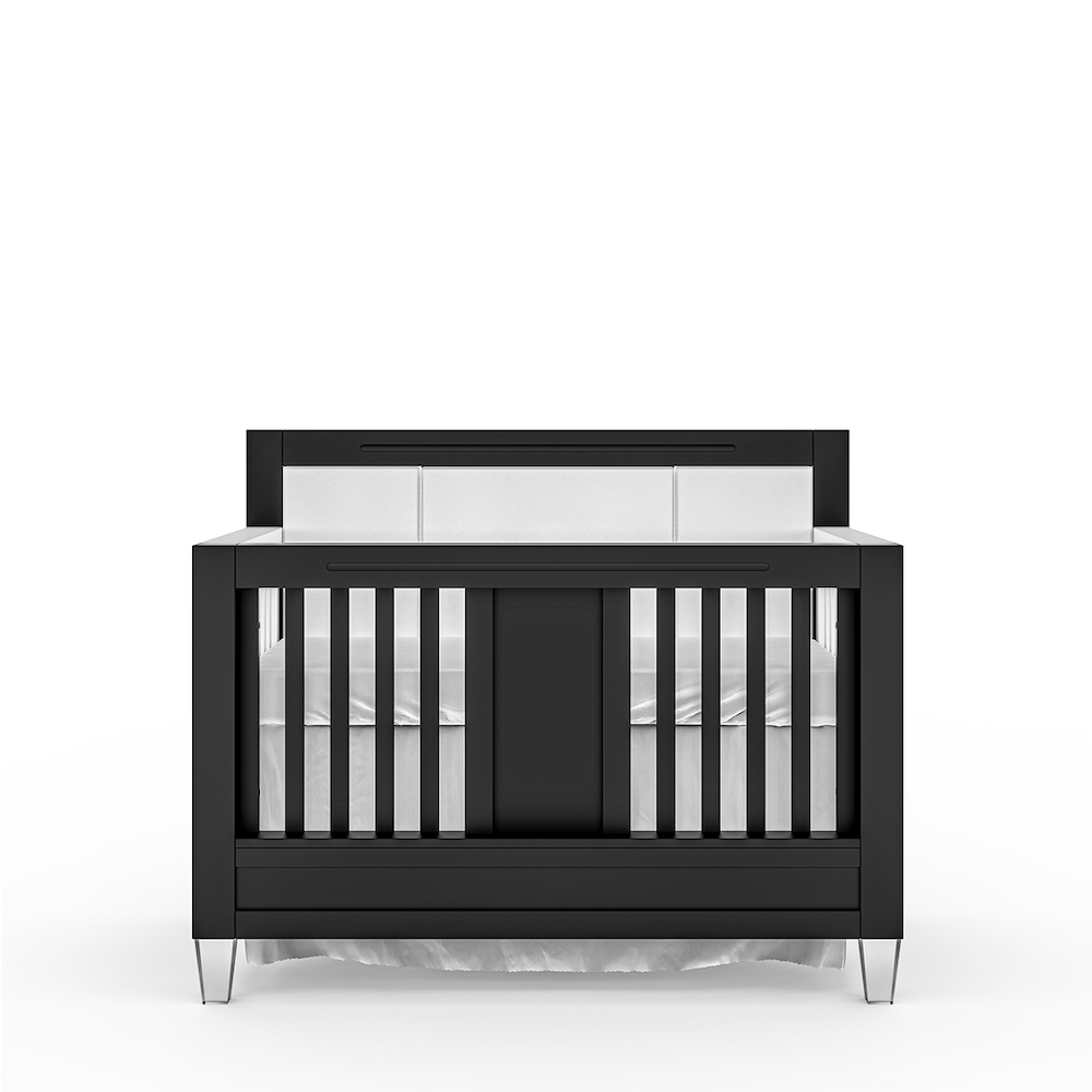 Romina Furniture Millenario Tufted Convertible Crib