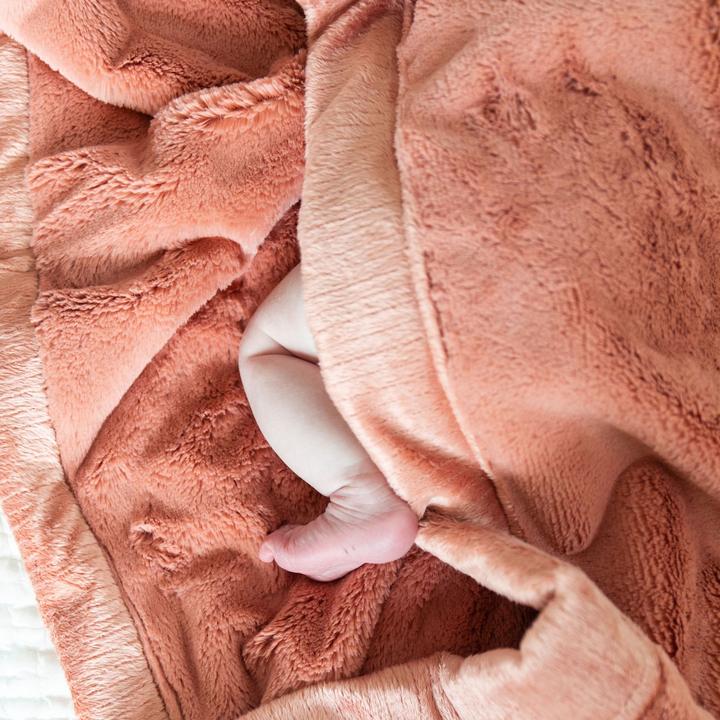 Saranoni Lush Receiving Blanket - Clay