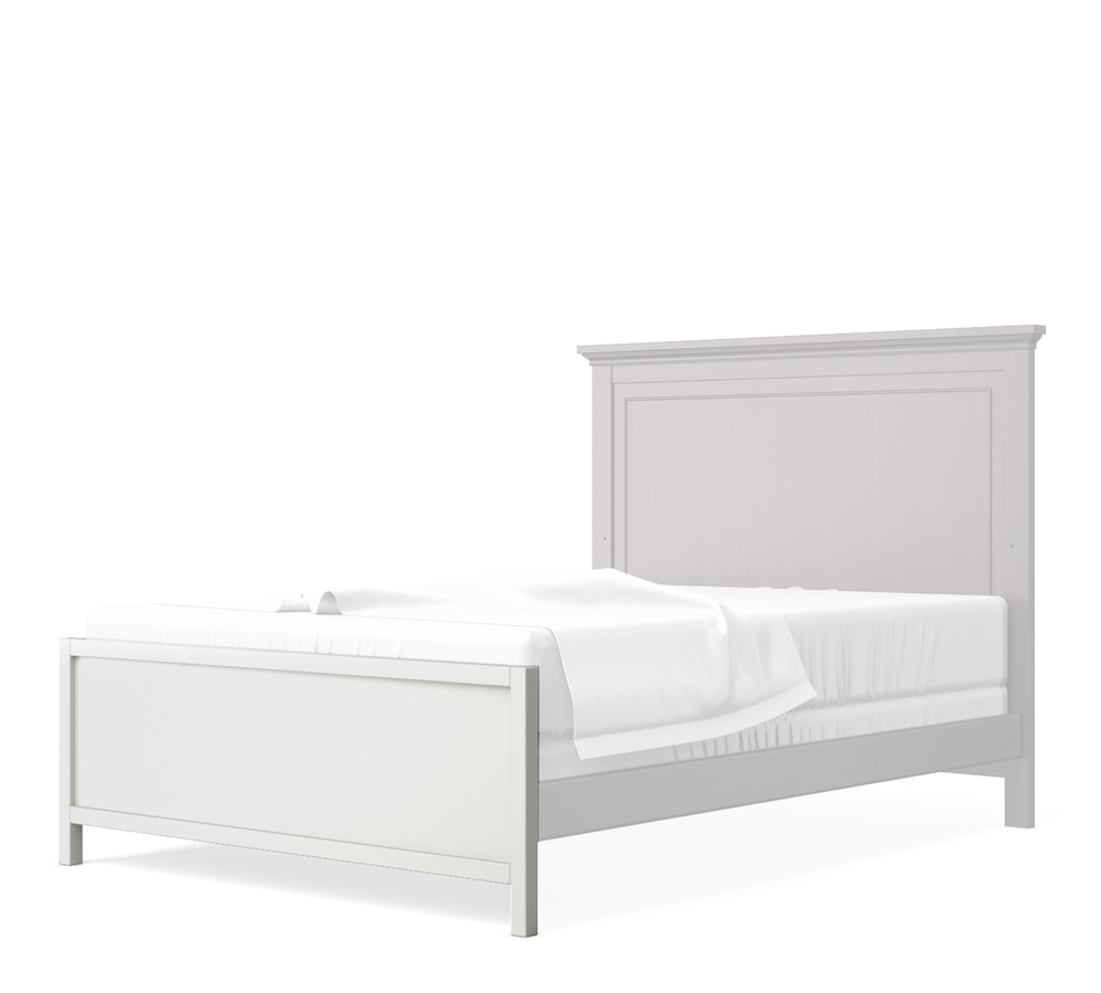 SILVA Furniture Low Profile Footboard - White