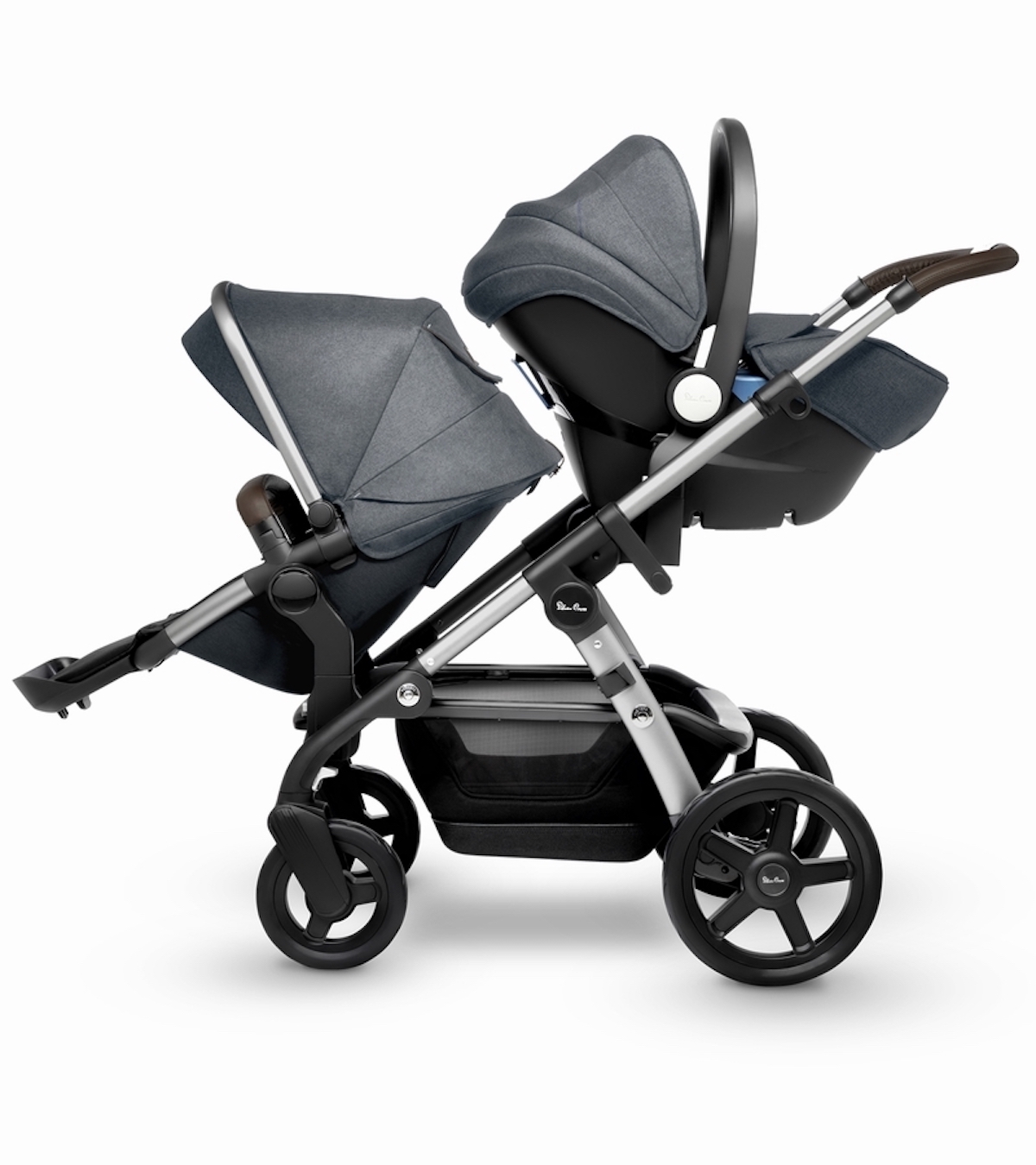 wave double stroller