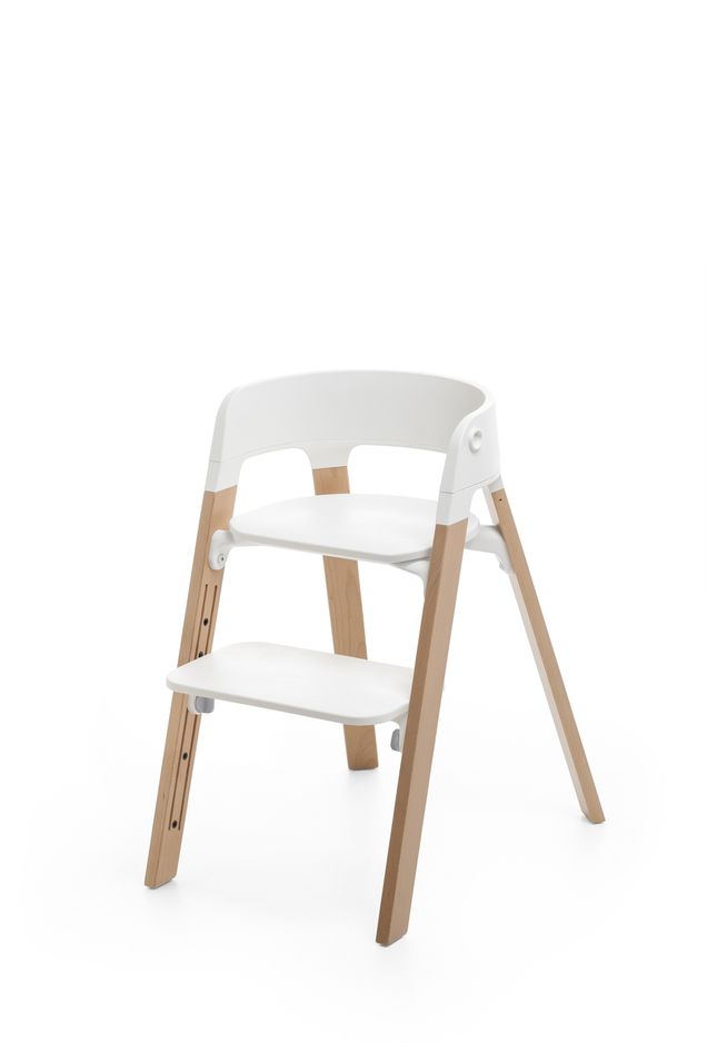 Stokke Steps Chair - Natural with White Seat