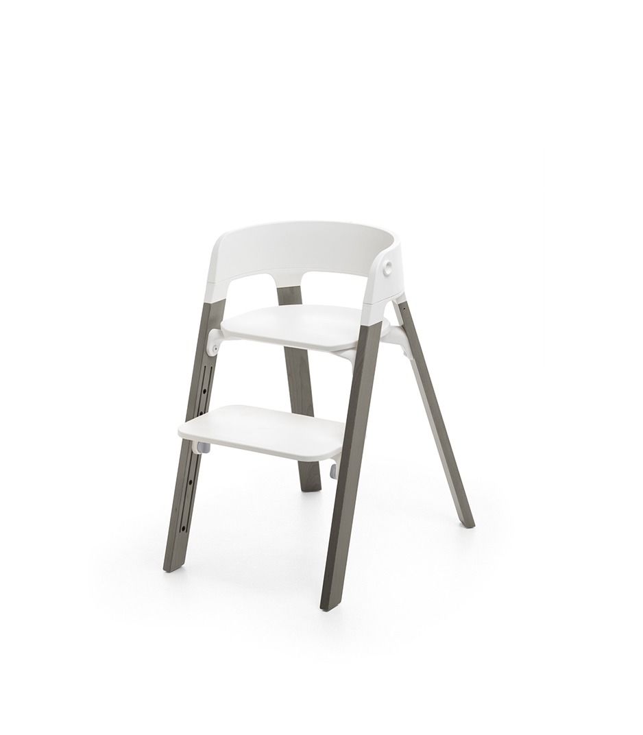 Stokke Steps Chair - Hazy Grey - White Seat