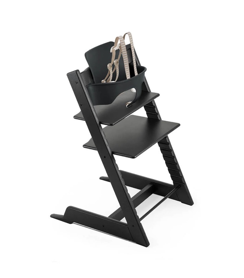 Stokke Tripp Trapp Oak High Chair - Black