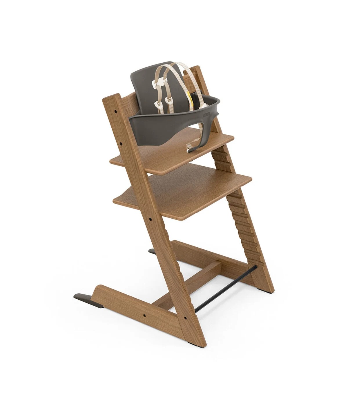 Stokke Tripp Trapp Oak High Chair Bundle - Brown