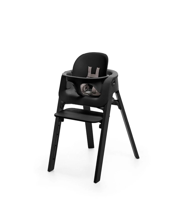 Stokke Steps Highchair - Black Legs w/ Black Seat