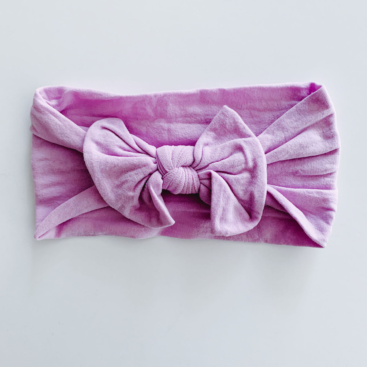 Sugar + Maple Classic Baby Bow Headband in Lavender