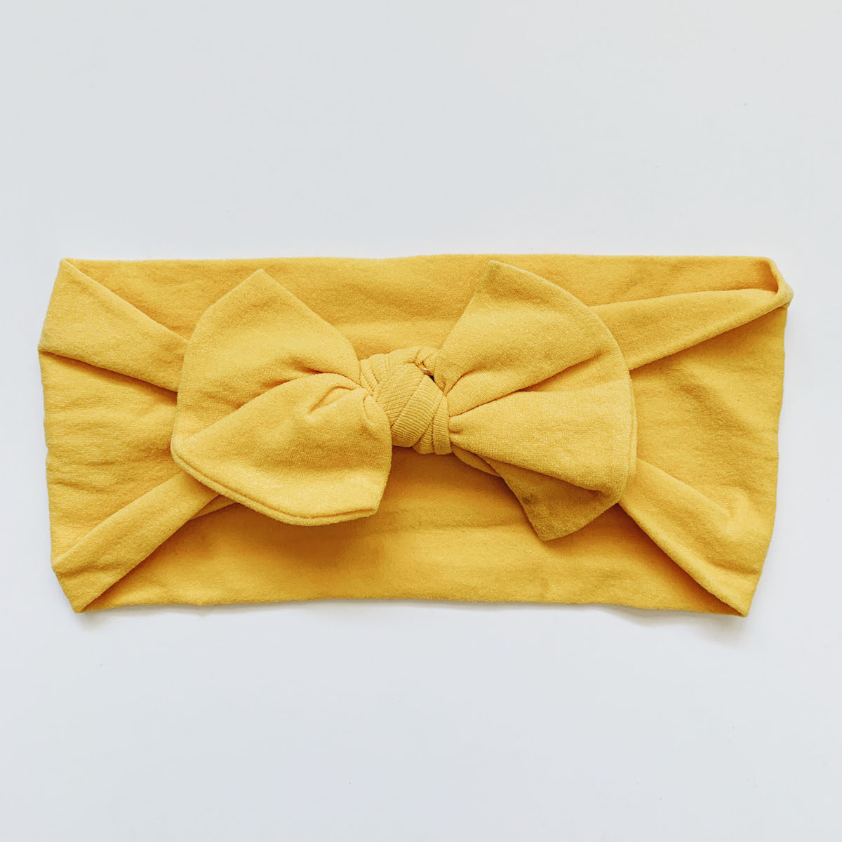 Sugar + Maple Classic Baby Bow Headband in Ginger