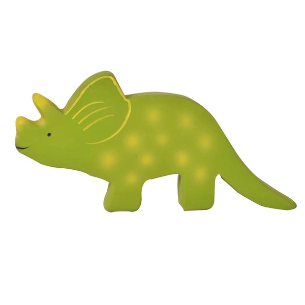 Tikiri Baby Triceratops Organic Natural Rubber Toy