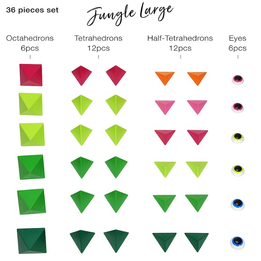 Trido Magnetic Jungle Large Set - 36 Pieces