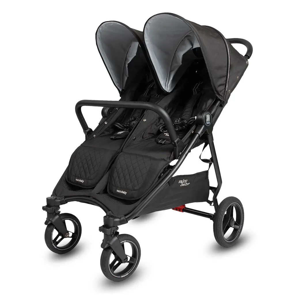Valco Baby Slim Twin SE Sport 2024 Double Stroller - Black