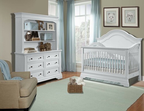 Stella Baby & Child Athena Convertible Crib, Dresser & Hutch