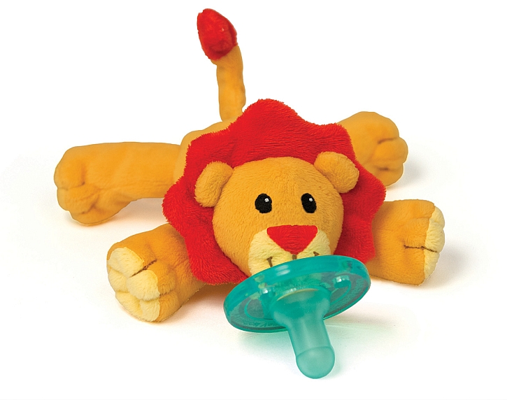 Wubbanub Bright Baby Pacifier, Little Lion